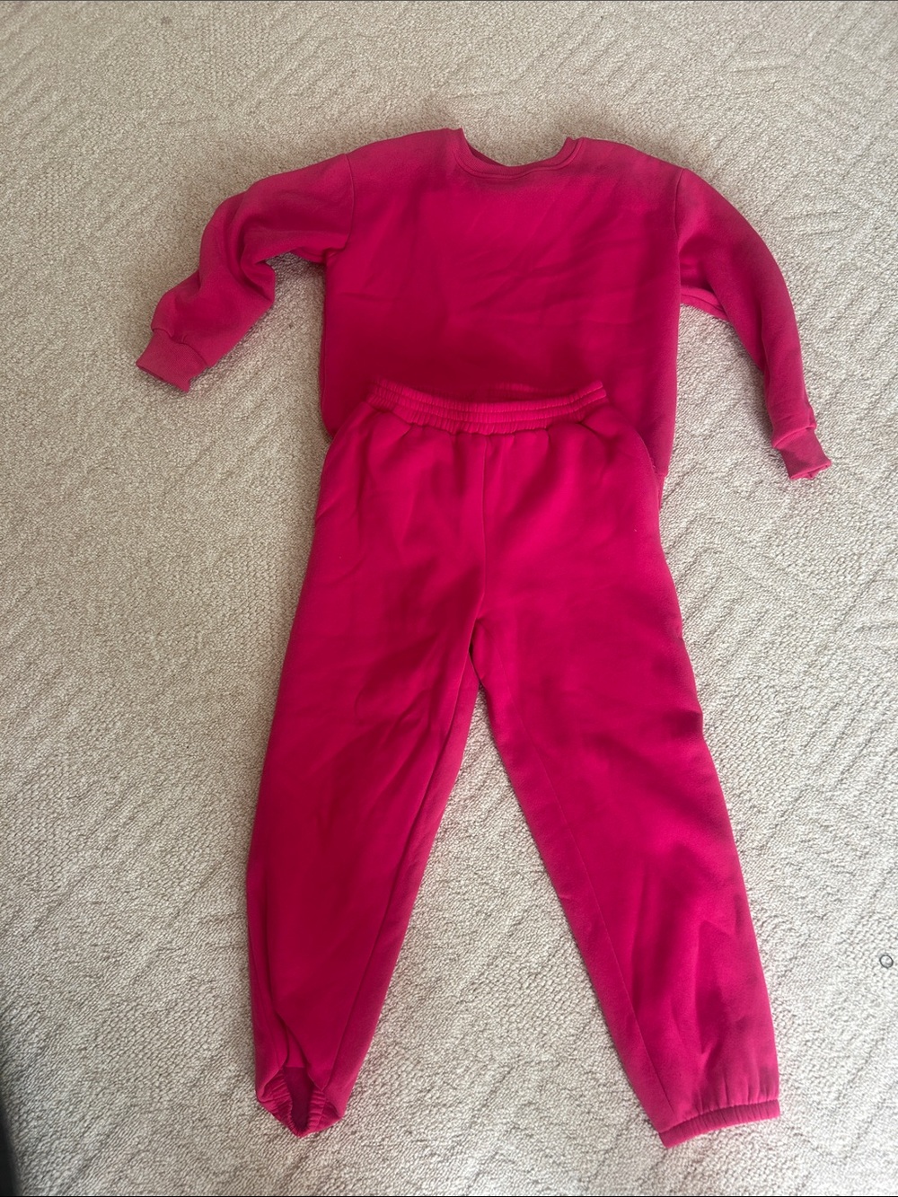 Pink Women's Track Pants & Sweatshirt Set - Casual Joggers